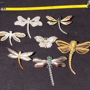Intricate Silver Butterfly Brooch